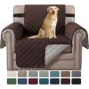 imageHVERSAILTEX Loveseat Couch Cover Reversible Couch Covers for 2 Cushion Couch Water Resistant Furniture Protector Cover with Elastic Strap for Pets KidsLoveseat GreyBeigeBrownBeige