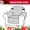 imageHVERSAILTEX Loveseat Couch Cover Reversible Couch Covers for 2 Cushion Couch Water Resistant Furniture Protector Cover with Elastic Strap for Pets KidsLoveseat GreyBeigeRed PoinsettiaBeige