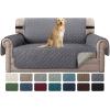 imageHVERSAILTEX Loveseat Couch Cover Reversible Couch Covers for 2 Cushion Couch Water Resistant Furniture Protector Cover with Elastic Strap for Pets KidsLoveseat GreyBeigeGreyBeige