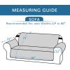 imageHVERSAILTEX Loveseat Couch Cover Reversible Couch Covers for 2 Cushion Couch Water Resistant Furniture Protector Cover with Elastic Strap for Pets KidsLoveseat GreyBeigeDark TealBeige