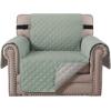imageHVERSAILTEX Loveseat Couch Cover Reversible Couch Covers for 2 Cushion Couch Water Resistant Furniture Protector Cover with Elastic Strap for Pets KidsLoveseat GreyBeigeDesert SageBeige