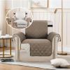 imageHVERSAILTEX Loveseat Couch Cover Reversible Couch Covers for 2 Cushion Couch Water Resistant Furniture Protector Cover with Elastic Strap for Pets KidsLoveseat GreyBeigeTaupe BrownBeige