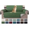 imageHVERSAILTEX Loveseat Couch Cover Reversible Couch Covers for 2 Cushion Couch Water Resistant Furniture Protector Cover with Elastic Strap for Pets KidsLoveseat GreyBeigeChristmas GreenBeige