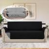 imageHVERSAILTEX Loveseat Couch Cover Reversible Couch Covers for 2 Cushion Couch Water Resistant Furniture Protector Cover with Elastic Strap for Pets KidsLoveseat GreyBeigeBlackGrey