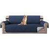 imageHVERSAILTEX Loveseat Couch Cover Reversible Couch Covers for 2 Cushion Couch Water Resistant Furniture Protector Cover with Elastic Strap for Pets KidsLoveseat GreyBeigeNavyBeige