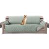imageHVERSAILTEX Loveseat Couch Cover Reversible Couch Covers for 2 Cushion Couch Water Resistant Furniture Protector Cover with Elastic Strap for Pets KidsLoveseat GreyBeigeDesert SageBeige