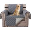 imageHVERSAILTEX Loveseat Couch Cover Reversible Couch Covers for 2 Cushion Couch Water Resistant Furniture Protector Cover with Elastic Strap for Pets KidsLoveseat GreyBeigeGreyBeige