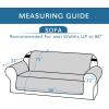 imageHVERSAILTEX Loveseat Couch Cover Reversible Couch Covers for 2 Cushion Couch Water Resistant Furniture Protector Cover with Elastic Strap for Pets KidsLoveseat GreyBeigeBlackGrey