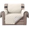 imageHVERSAILTEX Loveseat Couch Cover Reversible Couch Covers for 2 Cushion Couch Water Resistant Furniture Protector Cover with Elastic Strap for Pets KidsLoveseat GreyBeigeIvoryBeige