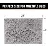 imageHVERSAILTEX Navy Blue Bath Rug Bath Mat Non Slip Bath Mats for Bathroom Floor Bathroom Rug Extra Thick Chenille Rug 17quot x 24quot Absorbent Soft Shaggy Washable Dry Fast Plush Rugs for BathtubsDark Grey