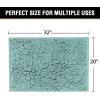 imageHVERSAILTEX Navy Blue Bath Rug Bath Mat Non Slip Bath Mats for Bathroom Floor Bathroom Rug Extra Thick Chenille Rug 17quot x 24quot Absorbent Soft Shaggy Washable Dry Fast Plush Rugs for BathtubsEggshell Blue