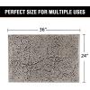 imageHVERSAILTEX Navy Blue Bath Rug Bath Mat Non Slip Bath Mats for Bathroom Floor Bathroom Rug Extra Thick Chenille Rug 17quot x 24quot Absorbent Soft Shaggy Washable Dry Fast Plush Rugs for BathtubsDark Grey