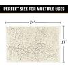 imageHVERSAILTEX Navy Blue Bath Rug Bath Mat Non Slip Bath Mats for Bathroom Floor Bathroom Rug Extra Thick Chenille Rug 17quot x 24quot Absorbent Soft Shaggy Washable Dry Fast Plush Rugs for BathtubsCream