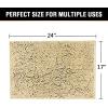 imageHVERSAILTEX Navy Blue Bath Rug Bath Mat Non Slip Bath Mats for Bathroom Floor Bathroom Rug Extra Thick Chenille Rug 17quot x 24quot Absorbent Soft Shaggy Washable Dry Fast Plush Rugs for BathtubsBeige