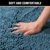 imageHVERSAILTEX Navy Blue Bath Rug Bath Mat Non Slip Bath Mats for Bathroom Floor Bathroom Rug Extra Thick Chenille Rug 17quot x 24quot Absorbent Soft Shaggy Washable Dry Fast Plush Rugs for BathtubsDark Teal