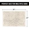imageHVERSAILTEX Navy Blue Bath Rug Bath Mat Non Slip Bath Mats for Bathroom Floor Bathroom Rug Extra Thick Chenille Rug 17quot x 24quot Absorbent Soft Shaggy Washable Dry Fast Plush Rugs for BathtubsIvory