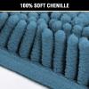 imageHVERSAILTEX Navy Blue Bath Rug Bath Mat Non Slip Bath Mats for Bathroom Floor Bathroom Rug Extra Thick Chenille Rug 17quot x 24quot Absorbent Soft Shaggy Washable Dry Fast Plush Rugs for BathtubsDark Teal