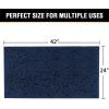imageHVERSAILTEX Navy Blue Bath Rug Bath Mat Non Slip Bath Mats for Bathroom Floor Bathroom Rug Extra Thick Chenille Rug 17quot x 24quot Absorbent Soft Shaggy Washable Dry Fast Plush Rugs for BathtubsNavy