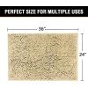 imageHVERSAILTEX Navy Blue Bath Rug Bath Mat Non Slip Bath Mats for Bathroom Floor Bathroom Rug Extra Thick Chenille Rug 17quot x 24quot Absorbent Soft Shaggy Washable Dry Fast Plush Rugs for BathtubsBeige