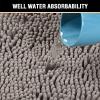 imageHVERSAILTEX Navy Blue Bath Rug Bath Mat Non Slip Bath Mats for Bathroom Floor Bathroom Rug Extra Thick Chenille Rug 17quot x 24quot Absorbent Soft Shaggy Washable Dry Fast Plush Rugs for BathtubsDark Grey
