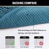 imageHVERSAILTEX Navy Blue Bath Rug Bath Mat Non Slip Bath Mats for Bathroom Floor Bathroom Rug Extra Thick Chenille Rug 17quot x 24quot Absorbent Soft Shaggy Washable Dry Fast Plush Rugs for BathtubsDark Teal