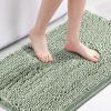 imageHVERSAILTEX Navy Blue Bath Rug Bath Mat Non Slip Bath Mats for Bathroom Floor Bathroom Rug Extra Thick Chenille Rug 17quot x 24quot Absorbent Soft Shaggy Washable Dry Fast Plush Rugs for BathtubsSage