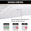 imageHVERSAILTEX Navy Blue Bath Rug Bath Mat Non Slip Bath Mats for Bathroom Floor Bathroom Rug Extra Thick Chenille Rug 17quot x 24quot Absorbent Soft Shaggy Washable Dry Fast Plush Rugs for BathtubsPure White