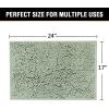 imageHVERSAILTEX Navy Blue Bath Rug Bath Mat Non Slip Bath Mats for Bathroom Floor Bathroom Rug Extra Thick Chenille Rug 17quot x 24quot Absorbent Soft Shaggy Washable Dry Fast Plush Rugs for BathtubsSage