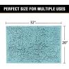 imageHVERSAILTEX Navy Blue Bath Rug Bath Mat Non Slip Bath Mats for Bathroom Floor Bathroom Rug Extra Thick Chenille Rug 17quot x 24quot Absorbent Soft Shaggy Washable Dry Fast Plush Rugs for BathtubsAqua Haze