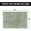 imageHVERSAILTEX Navy Blue Bath Rug Bath Mat Non Slip Bath Mats for Bathroom Floor Bathroom Rug Extra Thick Chenille Rug 17quot x 24quot Absorbent Soft Shaggy Washable Dry Fast Plush Rugs for BathtubsSage