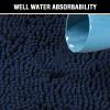 imageHVERSAILTEX Navy Blue Bath Rug Bath Mat Non Slip Bath Mats for Bathroom Floor Bathroom Rug Extra Thick Chenille Rug 17quot x 24quot Absorbent Soft Shaggy Washable Dry Fast Plush Rugs for BathtubsNavy
