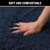 imageHVERSAILTEX Navy Blue Bath Rug Bath Mat Non Slip Bath Mats for Bathroom Floor Bathroom Rug Extra Thick Chenille Rug 17quot x 24quot Absorbent Soft Shaggy Washable Dry Fast Plush Rugs for BathtubsNavy