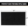 imageHVERSAILTEX Navy Blue Bath Rug Bath Mat Non Slip Bath Mats for Bathroom Floor Bathroom Rug Extra Thick Chenille Rug 17quot x 24quot Absorbent Soft Shaggy Washable Dry Fast Plush Rugs for BathtubsBlack