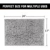 imageHVERSAILTEX Navy Blue Bath Rug Bath Mat Non Slip Bath Mats for Bathroom Floor Bathroom Rug Extra Thick Chenille Rug 17quot x 24quot Absorbent Soft Shaggy Washable Dry Fast Plush Rugs for BathtubsGrey