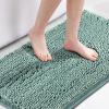 imageHVERSAILTEX Navy Blue Bath Rug Bath Mat Non Slip Bath Mats for Bathroom Floor Bathroom Rug Extra Thick Chenille Rug 17quot x 24quot Absorbent Soft Shaggy Washable Dry Fast Plush Rugs for BathtubsEggshell Blue