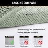 imageHVERSAILTEX Navy Blue Bath Rug Bath Mat Non Slip Bath Mats for Bathroom Floor Bathroom Rug Extra Thick Chenille Rug 17quot x 24quot Absorbent Soft Shaggy Washable Dry Fast Plush Rugs for BathtubsSage