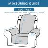 imageHVERSAILTEX Reversible Quilted Recliner Covers Recliner Chair Cover Water Resistant Furniture Protector Washable Couch Cover with Elastic Straps for Kids Pets Oversized Recliner BrownBeigeBlackGrey