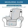 imageHVERSAILTEX Reversible Quilted Recliner Covers Recliner Chair Cover Water Resistant Furniture Protector Washable Couch Cover with Elastic Straps for Kids Pets Oversized Recliner BrownBeigeBlackGrey