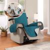 imageHVERSAILTEX Reversible Quilted Recliner Covers Recliner Chair Cover Water Resistant Furniture Protector Washable Couch Cover with Elastic Straps for Kids Pets Oversized Recliner BrownBeigeDark TealBeige