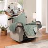 imageHVERSAILTEX Reversible Quilted Recliner Covers Recliner Chair Cover Water Resistant Furniture Protector Washable Couch Cover with Elastic Straps for Kids Pets Oversized Recliner BrownBeigeDesert SageBeige