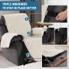 imageHVERSAILTEX Reversible Quilted Recliner Covers Recliner Chair Cover Water Resistant Furniture Protector Washable Couch Cover with Elastic Straps for Kids Pets Oversized Recliner BrownBeigeIvoryBeige
