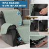 imageHVERSAILTEX Reversible Quilted Recliner Covers Recliner Chair Cover Water Resistant Furniture Protector Washable Couch Cover with Elastic Straps for Kids Pets Oversized Recliner BrownBeigeDesert SageBeige
