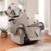 imageHVERSAILTEX Reversible Quilted Recliner Covers Recliner Chair Cover Water Resistant Furniture Protector Washable Couch Cover with Elastic Straps for Kids Pets Oversized Recliner BrownBeigeKhakiBeige