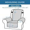 imageHVERSAILTEX Reversible Quilted Recliner Covers Recliner Chair Cover Water Resistant Furniture Protector Washable Couch Cover with Elastic Straps for Kids Pets Oversized Recliner BrownBeigeDark TealBeige