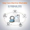 imageHVERSAILTEX Reversible Quilted Recliner Covers Recliner Chair Cover Water Resistant Furniture Protector Washable Couch Cover with Elastic Straps for Kids Pets Oversized Recliner BrownBeigeCameo BlueBeige