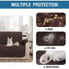 imageHVERSAILTEX Thick Velvet Loveseat Cover Soft Couch Cover for 2 Cushion Cover Washable Furniture Protector for Dogs NonSlip Sofa Slipcover Fit Sitting Width Up to 54quotLoveseat LodenBrown
