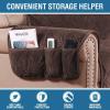 imageHVERSAILTEX Thick Velvet Loveseat Cover Soft Couch Cover for 2 Cushion Cover Washable Furniture Protector for Dogs NonSlip Sofa Slipcover Fit Sitting Width Up to 54quotLoveseat LodenBrown