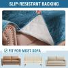imageHVERSAILTEX Thick Velvet Loveseat Cover Soft Couch Cover for 2 Cushion Cover Washable Furniture Protector for Dogs NonSlip Sofa Slipcover Fit Sitting Width Up to 54quotLoveseat LodenPeacock Blue