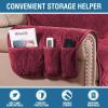 imageHVERSAILTEX Thick Velvet Loveseat Cover Soft Couch Cover for 2 Cushion Cover Washable Furniture Protector for Dogs NonSlip Sofa Slipcover Fit Sitting Width Up to 54quotLoveseat LodenBurgundy