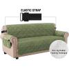 imageHVERSAILTEX Thick Velvet Loveseat Cover Soft Couch Cover for 2 Cushion Cover Washable Furniture Protector for Dogs NonSlip Sofa Slipcover Fit Sitting Width Up to 54quotLoveseat LodenLoden